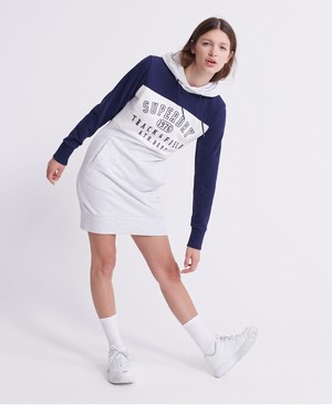 Superdry Track & Field Sweat Női Ruhák Sötétkék | BSJDQ5143